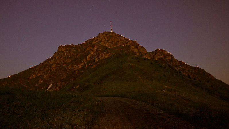 Rituální horské ohně na vrcholu Kitzbühel Horn, © Gerhard Groger