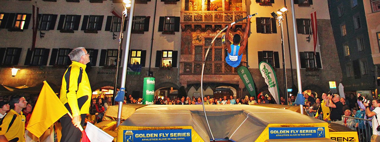 Atletická soutěž Golden Roof Challenge promění historické centrum Innsbrucku ve sportovní arénu, © PHOTO PLOHE