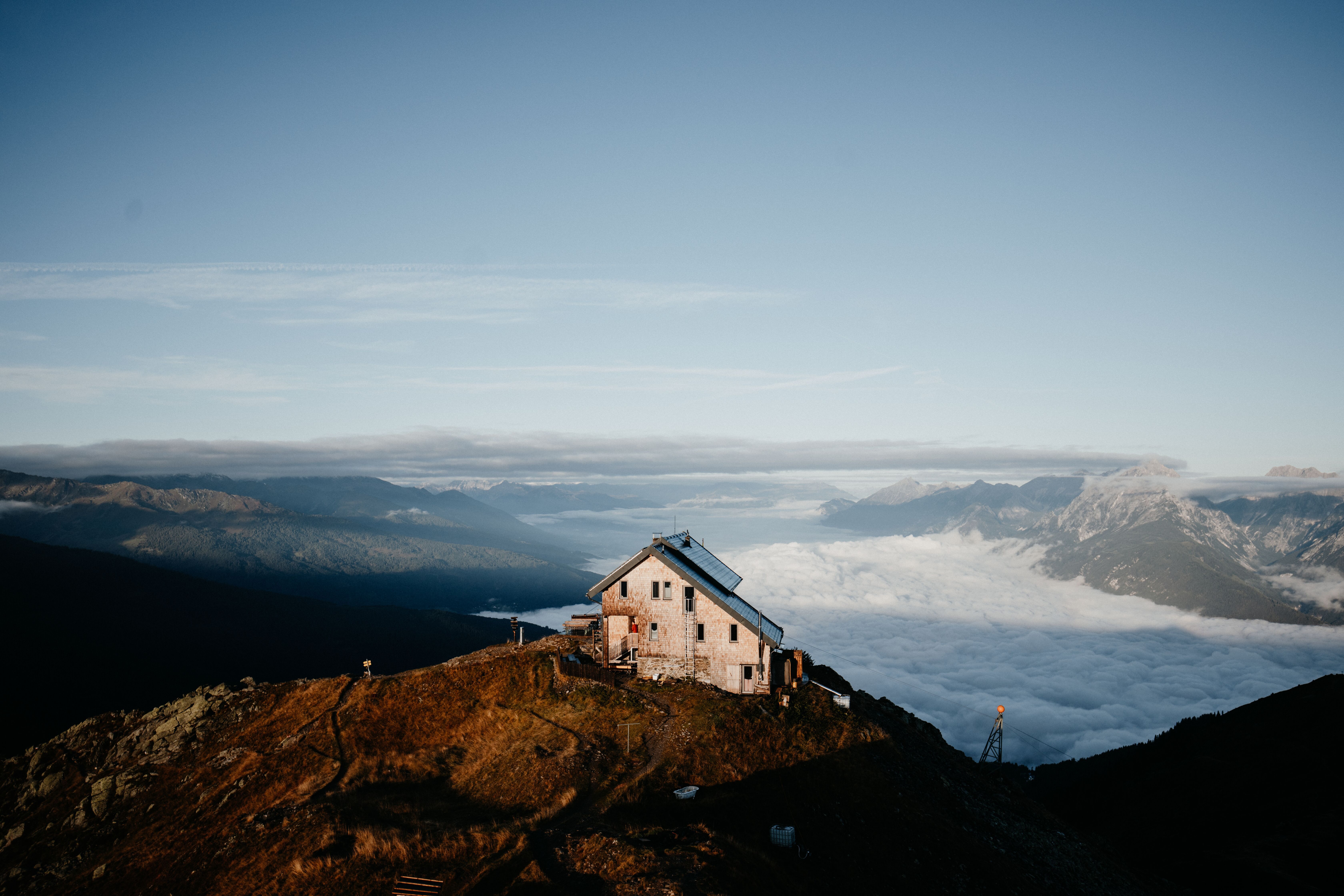 Blick von der Kellerjochhütte in die Silberregion Karwendel