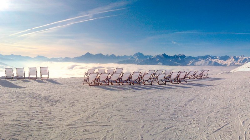 Lehátka na vyhlídce na Nordkette, © TVB Innsbruck / Christoph Pertold