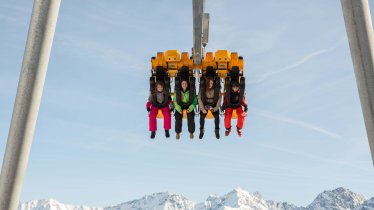 Houpačka Skyswing v letním Funparku Fiss, © TVB Serfaus-Fiss-Ladis/Andreas Kirschner