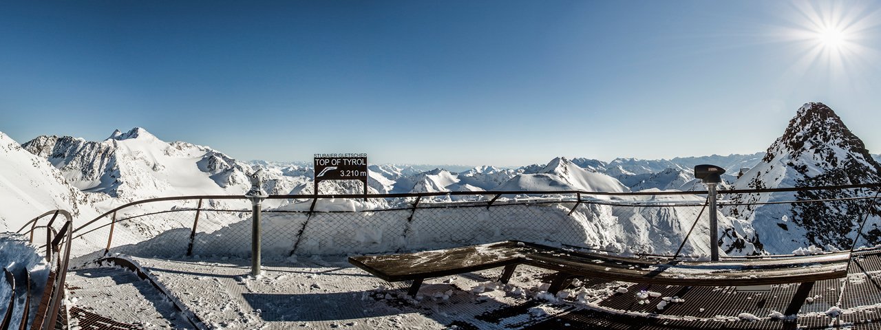 Vyhlídková plošina Top of Tyrol na ledovci Stubai, © Stubaier Gletscher/eye5-Christoph Schöch