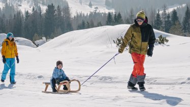 Sáňkování ve Východním Tyrolsku, © Tirol Werbung/Hans Herbig