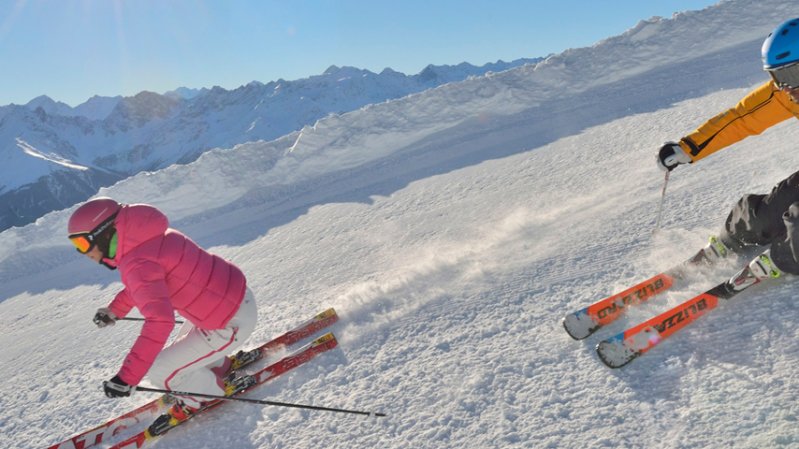 Beste Pistenbedingungen im Großraumskigebiet Serfaus-Fiss-Ladis, © Serfaus Fiss Ladis / Sepp Mallaun